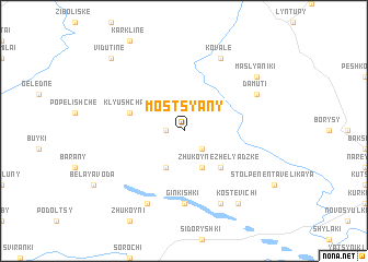 map of Mosʼtsyany
