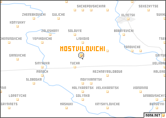 map of Mostvilovichi