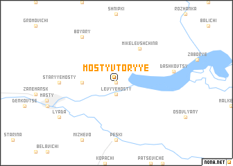 map of Mosty Vtoryye