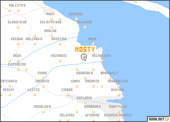 map of Mosty