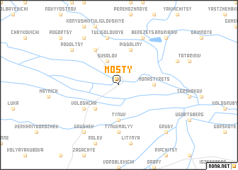 map of Mosty