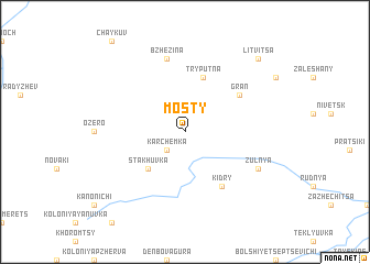 map of Mosty