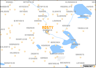 map of Mosty