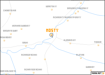 map of Mosty