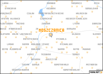 map of Moszczanica