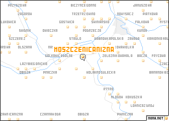 map of Moszczenica Niżna
