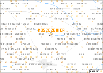 map of Moszczenica