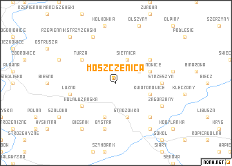 map of Moszczenica