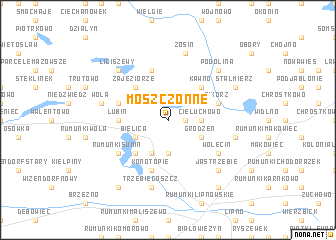 map of Moszczonne