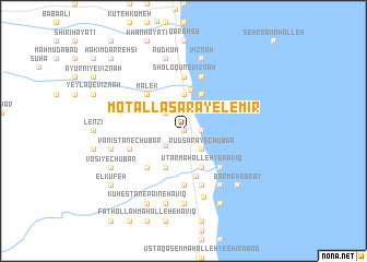 map of Moţallā Sarā-ye Lemīr