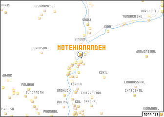 map of Motehiānāndeh