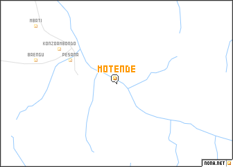 map of Motende