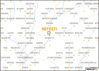 map of Moţeşti