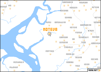 map of Moteva