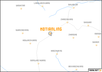 map of Motianling