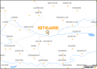 map of Motiejūnai