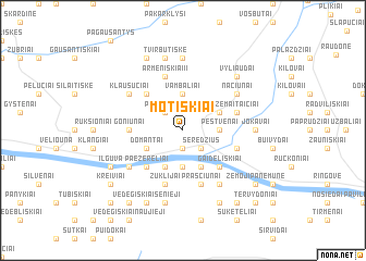 map of Motiškiai