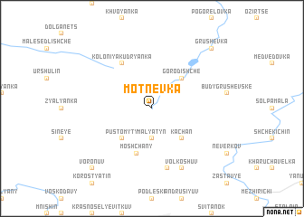 map of Motnëvka