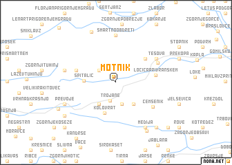 map of Motnik