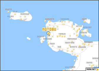 map of Motobu