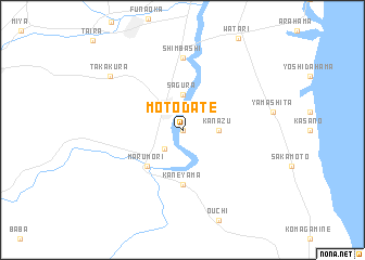 map of Motodate