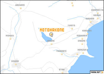 map of Moto-hakone