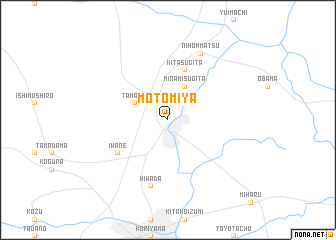map of Motomiya