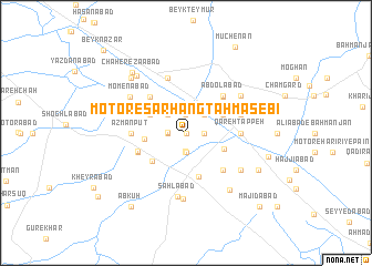 map of Motor-e Sarhang Ţahmāsebī