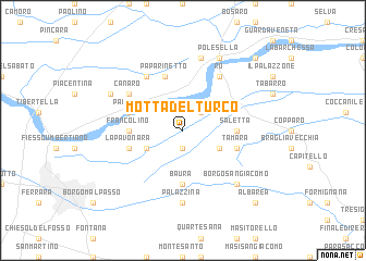 map of Motta del Turco