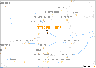 map of Mottafollone