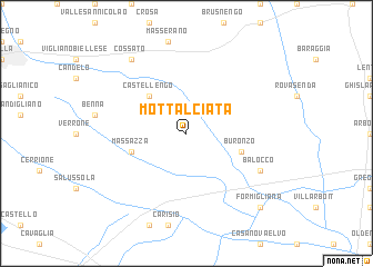 map of Mottalciata