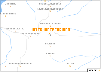 map of Motta Montecorvino