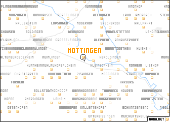 map of Möttingen