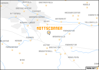 map of Motts Corner