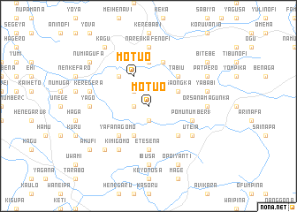 map of Motuo