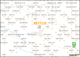 map of Motyčín