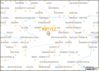 map of Motycz