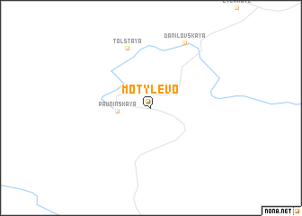 map of Motylëvo