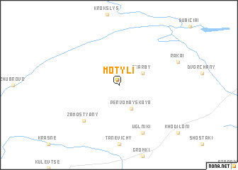 map of Motyli