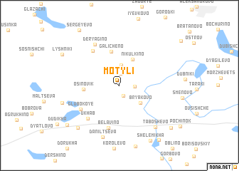 map of Motyli