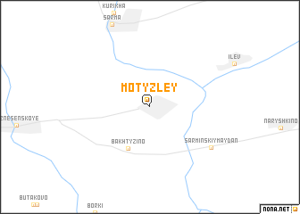 map of Motyzley