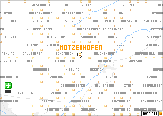 map of Motzenhofen