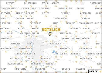 map of Mötzlich