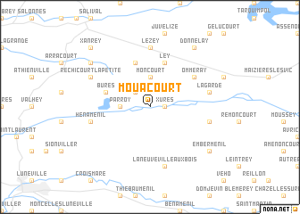 map of Mouacourt