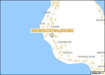 map of Mouandzaza Djoumbé