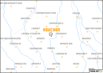 map of Mouchan