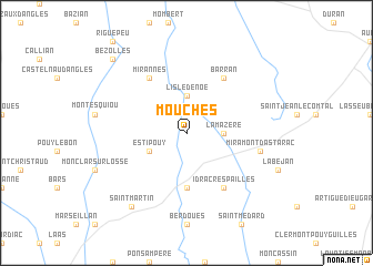 map of Mouchès