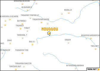 map of Mouddou