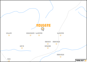 map of Moudéré