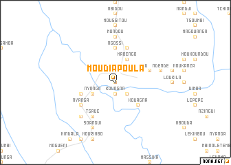 map of Moudiapoula